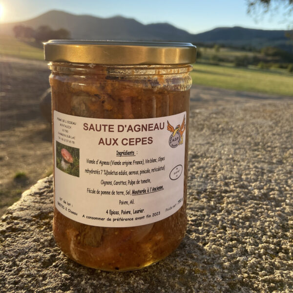 Sauté d'agneau aux Cèpes