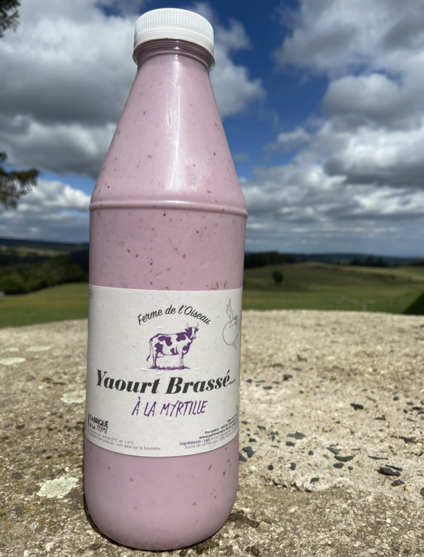 Yaourt brassé myrtille 1L